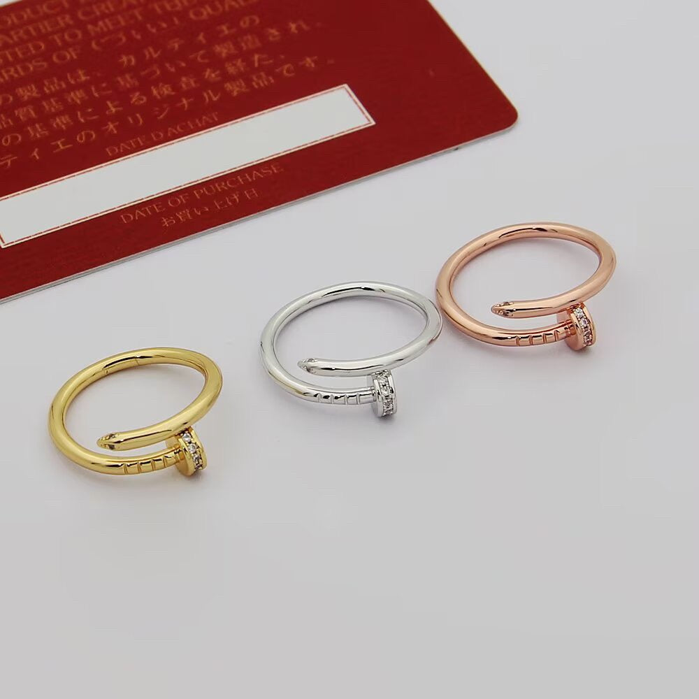 [OrnoraJewelry]JUSTE 1.8MM HALF DIAMOND RING