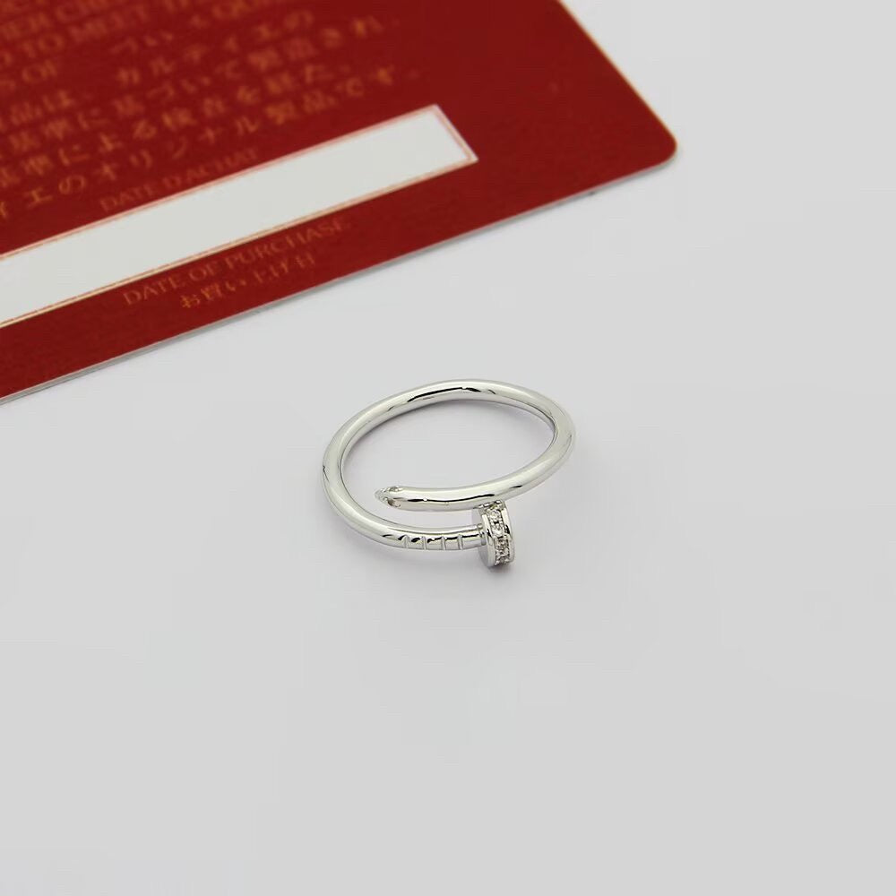 [OrnoraJewelry]JUSTE 1.8MM HALF DIAMOND RING