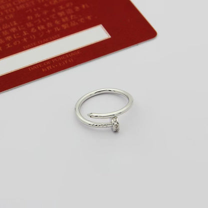 [OrnoraJewelry]JUSTE 1.8MM HALF DIAMOND RING