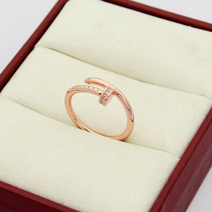 [OrnoraJewelry]JUSTE 1.8MM HALF DIAMOND RING