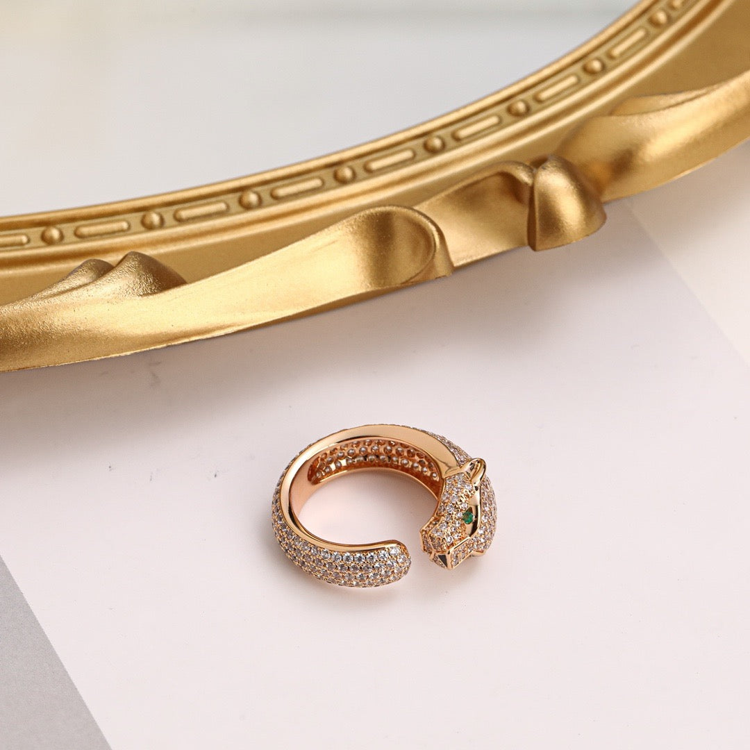 [OrnoraJewelry]PANTHERE FULL DIAMOND SMALL RING