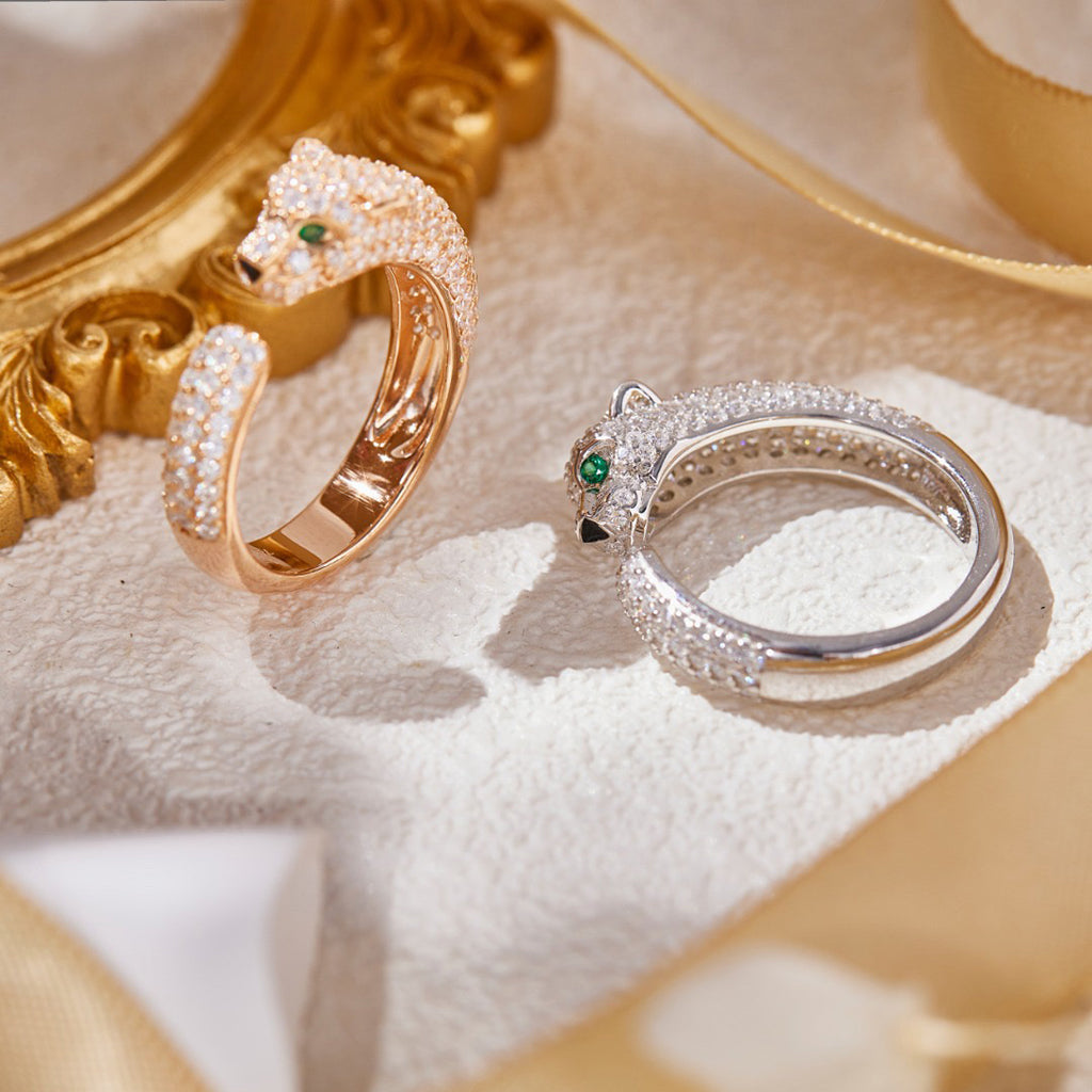 [OrnoraJewelry]PANTHERE FULL DIAMOND SMALL RING