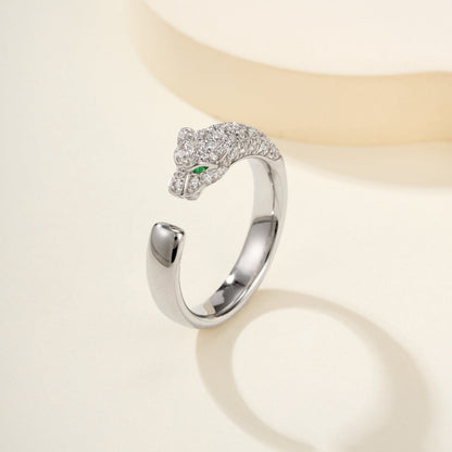 [OrnoraJewelry]PANTHERE HALF DIAMOND SMALL RING