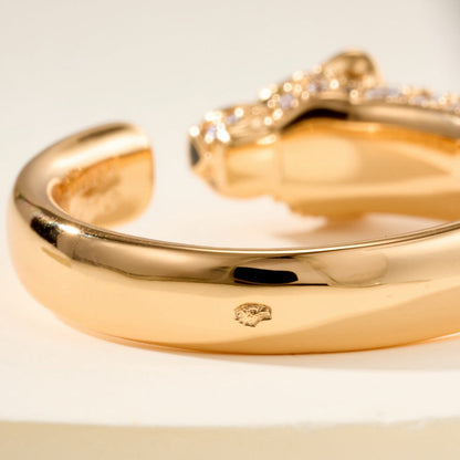 [OrnoraJewelry]PANTHERE HALF DIAMOND SMALL RING