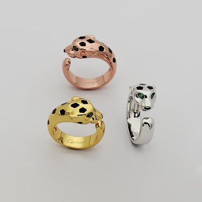 [OrnoraJewelry]PANTHERE SPOTTED MEDIUM RING