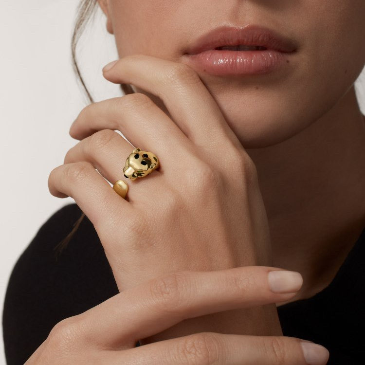 [OrnoraJewelry]PANTHERE SPOTTED MEDIUM RING