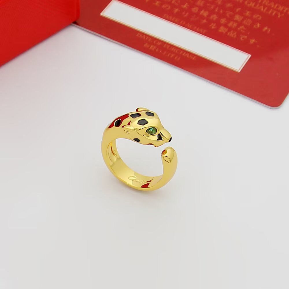 [OrnoraJewelry]PANTHERE SPOTTED MEDIUM RING