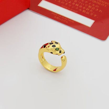 [OrnoraJewelry]PANTHERE SPOTTED MEDIUM RING