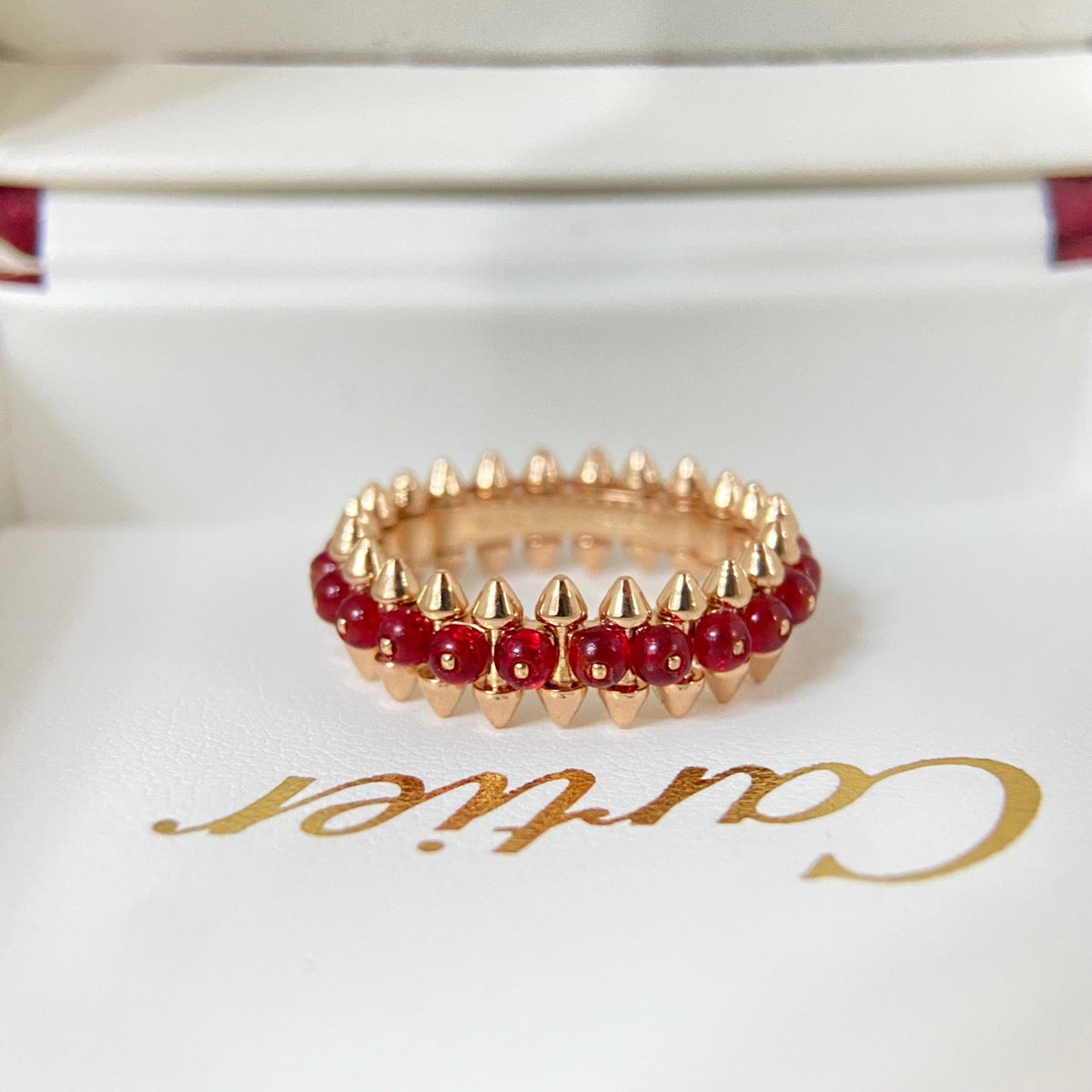 [OrnoraJewelry]CLASH 7.9MM AGATE CHALCEDONY RING
