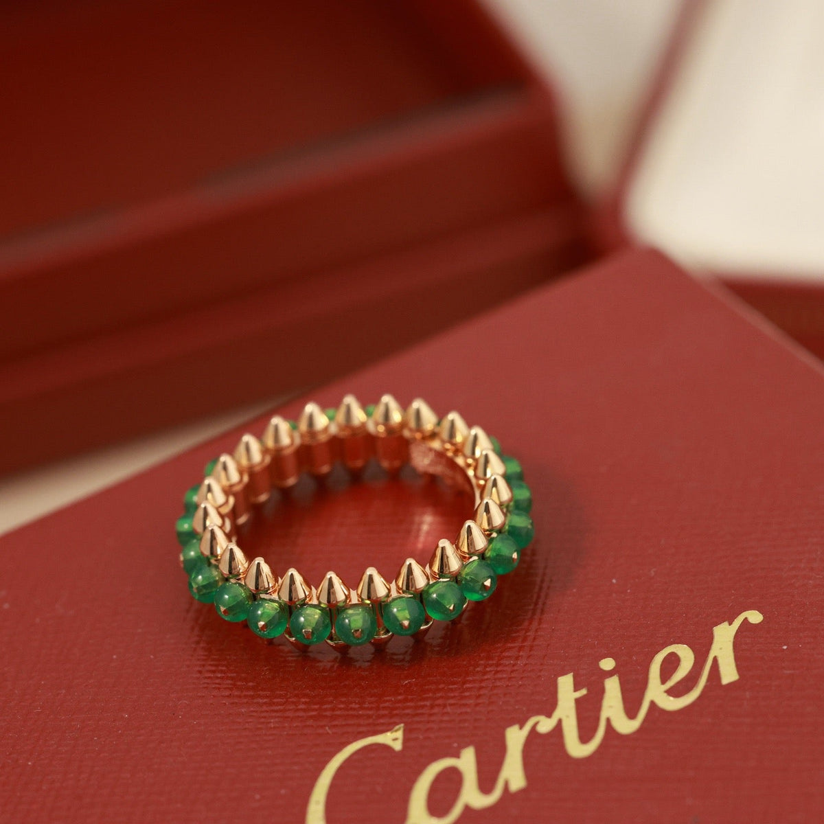 [OrnoraJewelry]CLASH 7.9MM AGATE CHALCEDONY RING