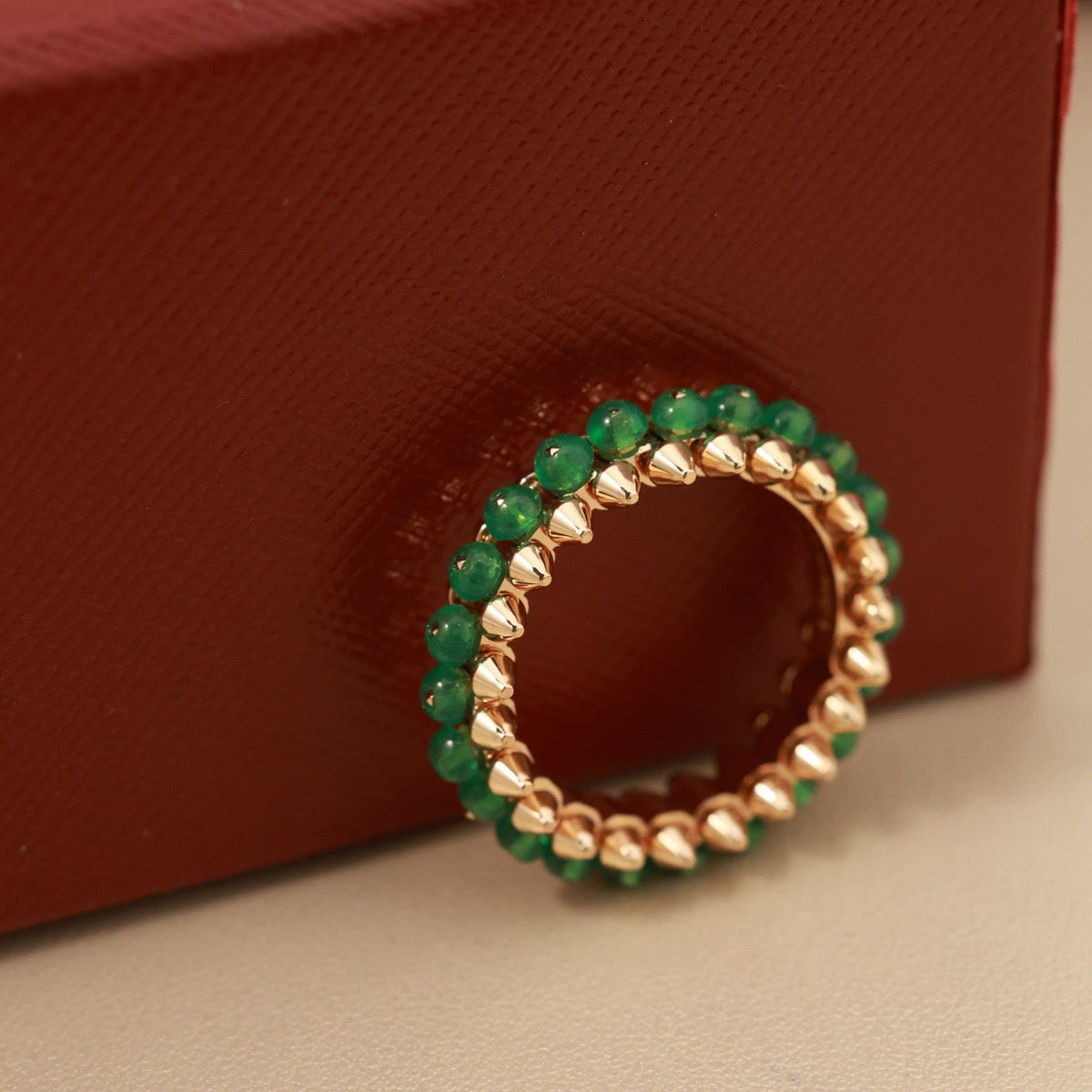 [OrnoraJewelry]CLASH 7.9MM AGATE CHALCEDONY RING