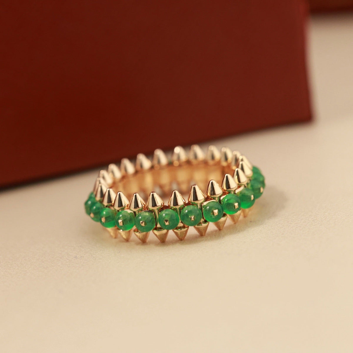 [OrnoraJewelry]CLASH 7.9MM AGATE CHALCEDONY RING