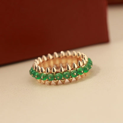 [OrnoraJewelry]CLASH 7.9MM AGATE CHALCEDONY RING