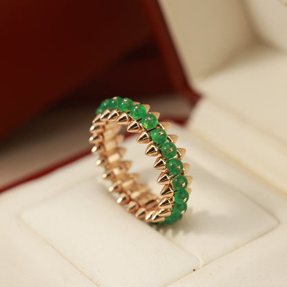 [OrnoraJewelry]CLASH 7.9MM AGATE CHALCEDONY RING