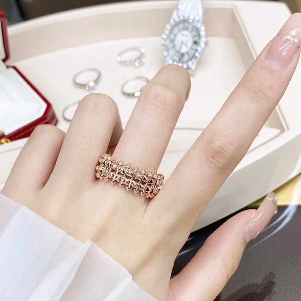 [OrnoraJewelry]CLASH 9.2MM DOUBLE ROW RING