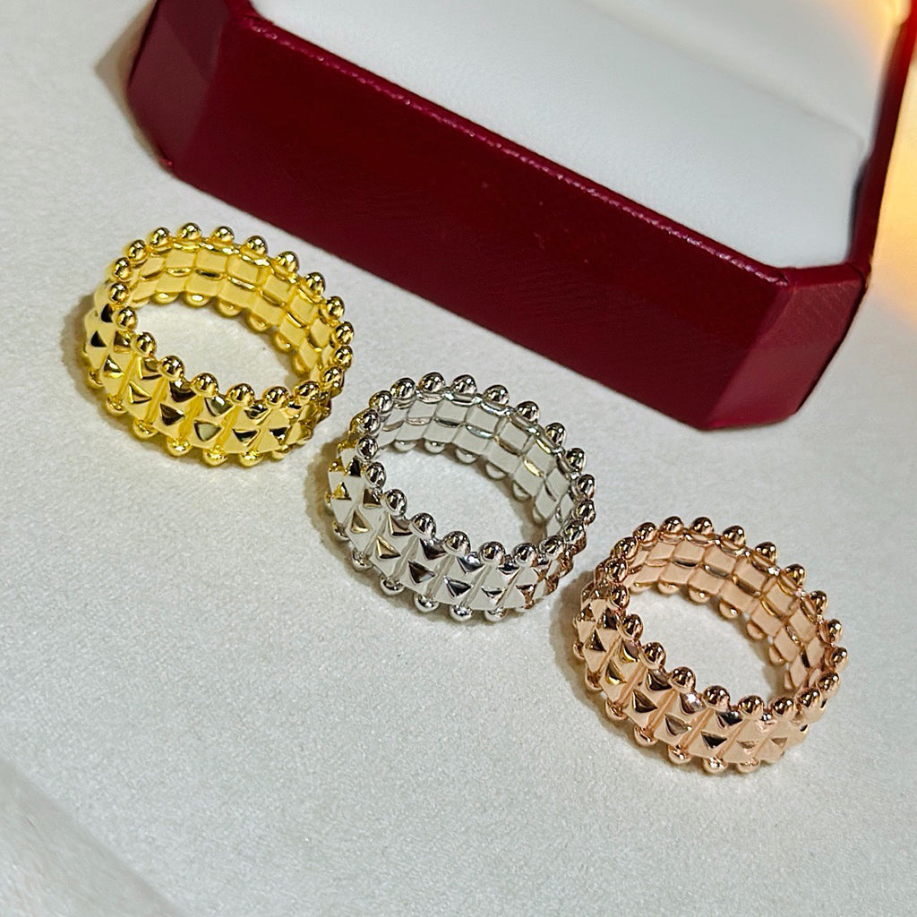 [OrnoraJewelry]CLASH 9.2MM DOUBLE ROW RING