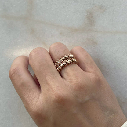 [OrnoraJewelry]CLASH 9.2MM DOUBLE ROW RING