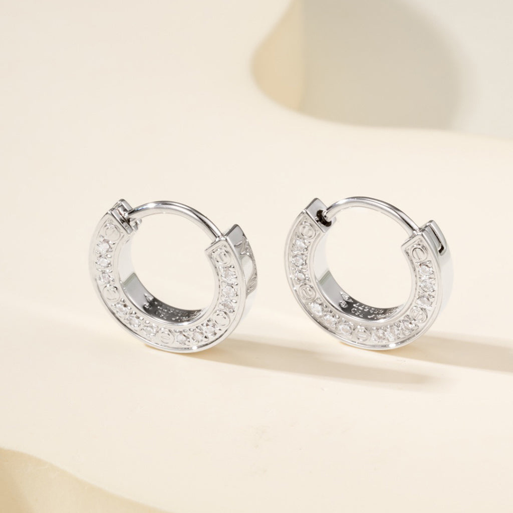 [OrnoraJewelry]LOVE DIAMOND EARRINGS