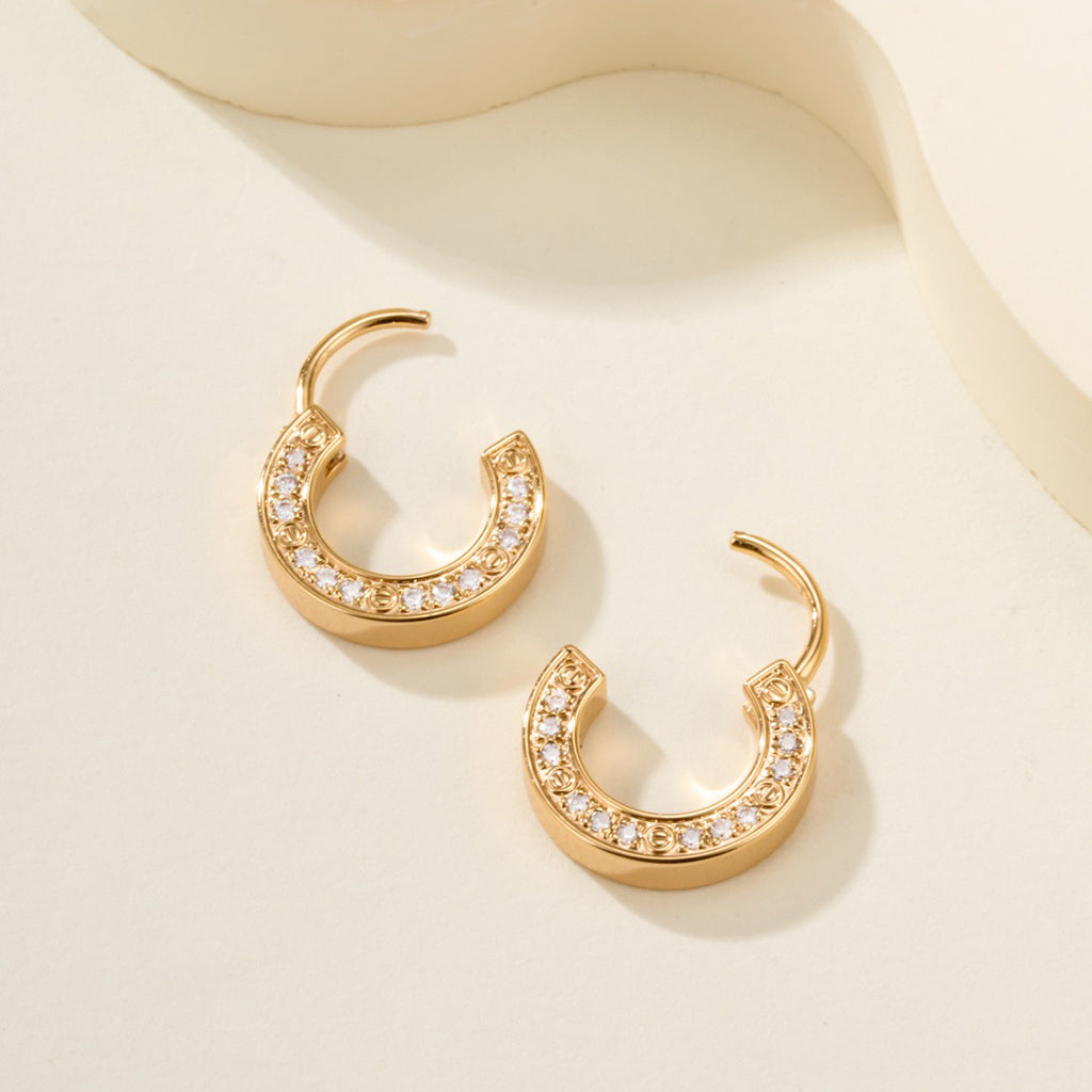 [OrnoraJewelry]LOVE DIAMOND EARRINGS