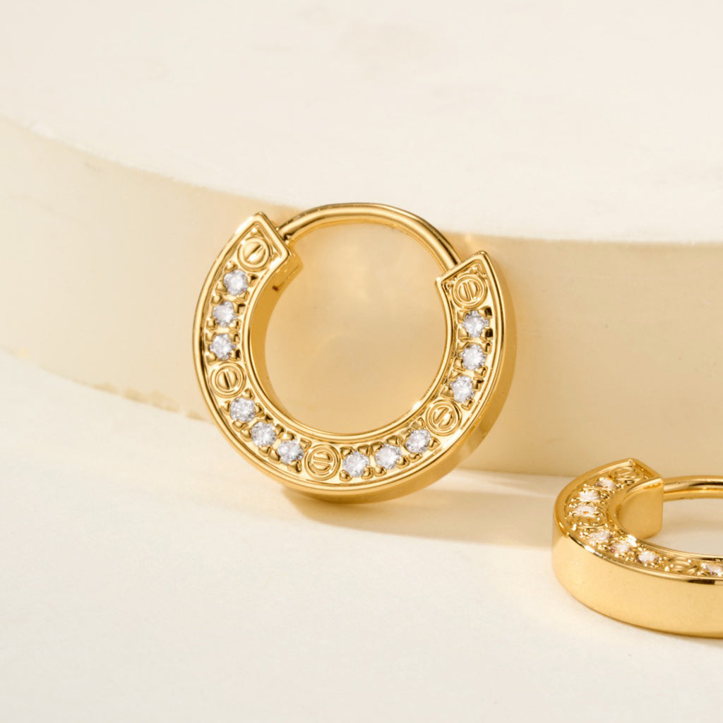 [OrnoraJewelry]LOVE DIAMOND EARRINGS