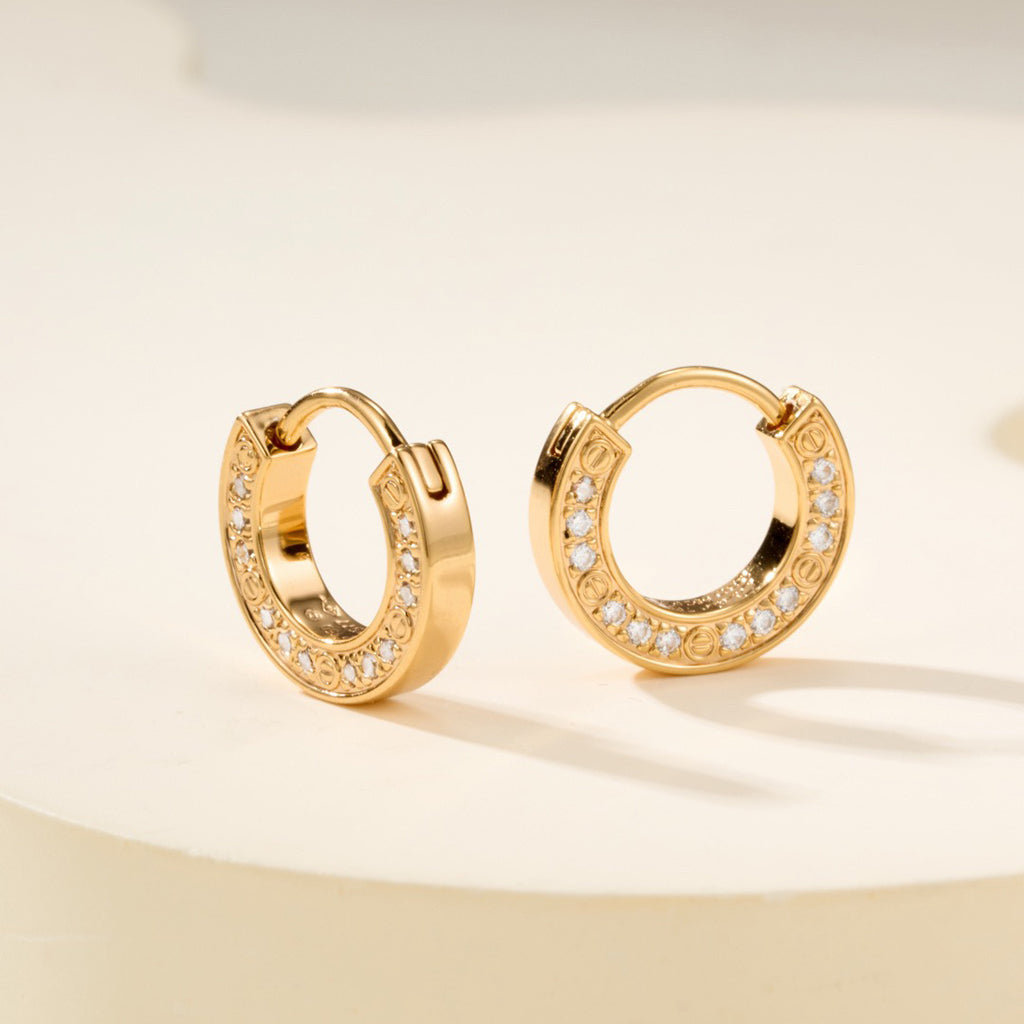 [OrnoraJewelry]LOVE DIAMOND EARRINGS