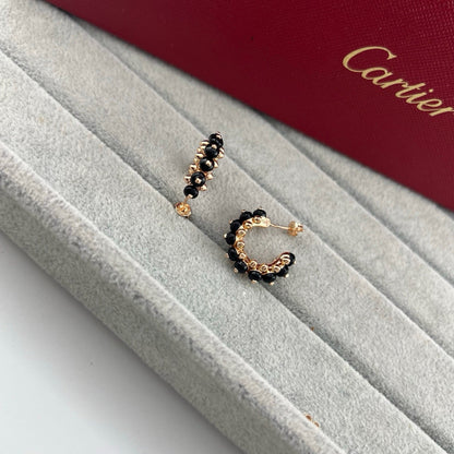 [OrnoraJewelry]CLASH 7.9MM AGATE CHALCEDONY EARRINGS