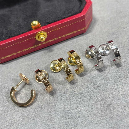[OrnoraJewelry]LOVE EARRINGS 2.65 MM NO DIAMOND SMALL
