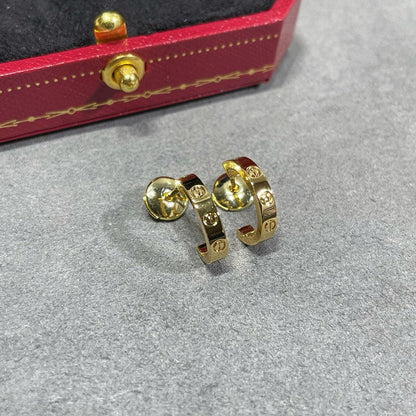 [OrnoraJewelry]LOVE EARRINGS 2.65 MM NO DIAMOND SMALL