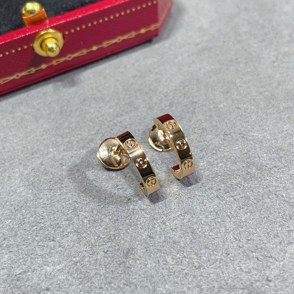 [OrnoraJewelry]LOVE EARRINGS 2.65 MM NO DIAMOND SMALL