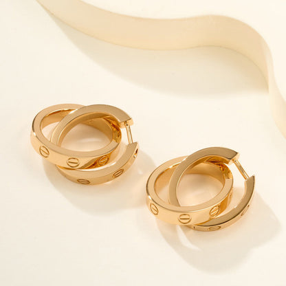 [OrnoraJewelry]LOVE 3.3MM DANGLE EARRINGS