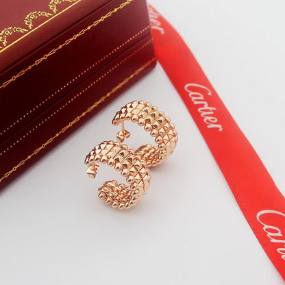[OrnoraJewelry]CLASH 9.2MM DOUBLE ROW EARRINGS