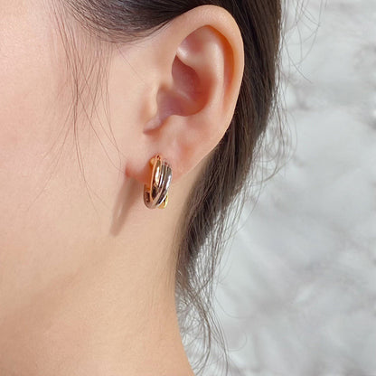 [OrnoraJewelry]TRINITY ON DIAMOND CLASSIC EARRINGS