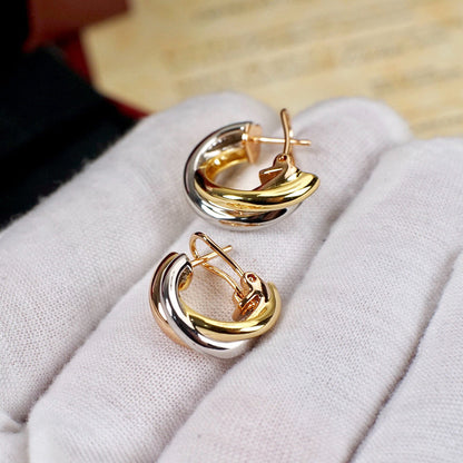 [OrnoraJewelry]TRINITY ON DIAMOND CLASSIC EARRINGS