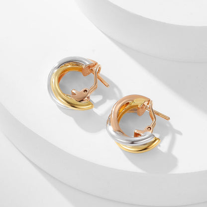 [OrnoraJewelry]TRINITY ON DIAMOND CLASSIC EARRINGS