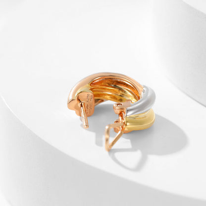 [OrnoraJewelry]TRINITY ON DIAMOND CLASSIC EARRINGS