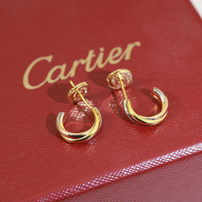 [OrnoraJewelry]TRINITY ON DIAMOND MINI EARRINGS