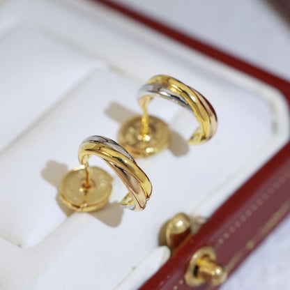 [OrnoraJewelry]TRINITY ON DIAMOND MINI EARRINGS