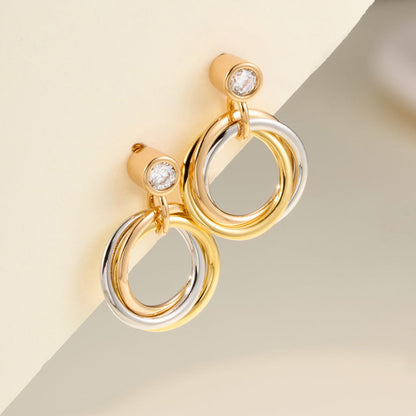 [OrnoraJewelry]TRINITY ON DIAMOND  EARRINGS