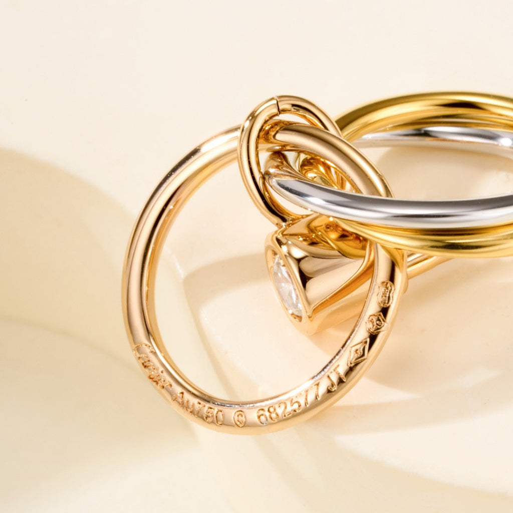 [OrnoraJewelry]TRINITY ON DIAMOND  EARRINGS