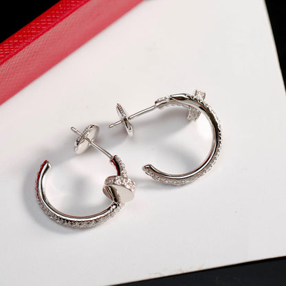 [OrnoraJewelry]JUSTE FULL DIAMOND SMALL EARRINGS