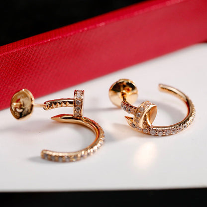[OrnoraJewelry]JUSTE FULL DIAMOND SMALL EARRINGS