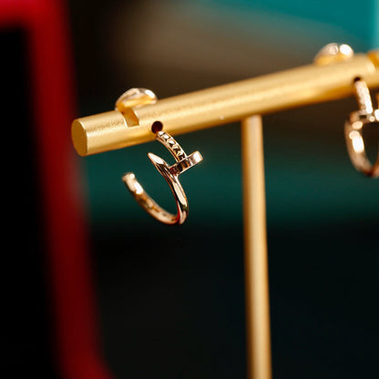 [OrnoraJewelry]JUSTE NO DIAMOND SMALL EARRINGS