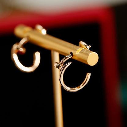 [OrnoraJewelry]JUSTE NO DIAMOND SMALL EARRINGS