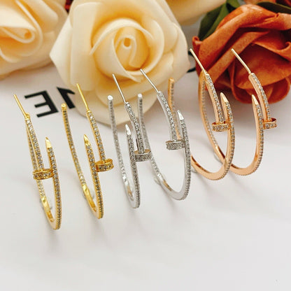 [OrnoraJewelry]JUSTE FULL DIAMOND LARGE EARRINGS
