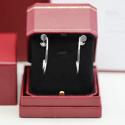 [OrnoraJewelry]JUSTE HALF DIAMOND LARGE EARRINGS