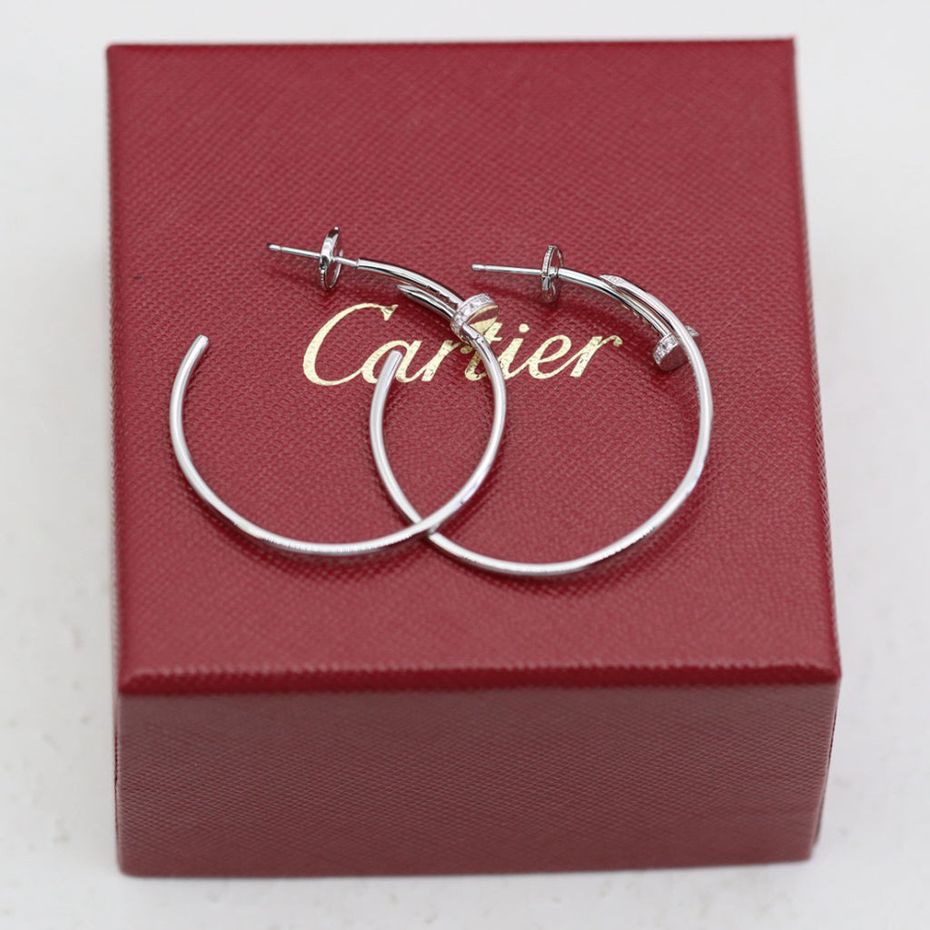 [OrnoraJewelry]JUSTE HALF DIAMOND LARGE EARRINGS