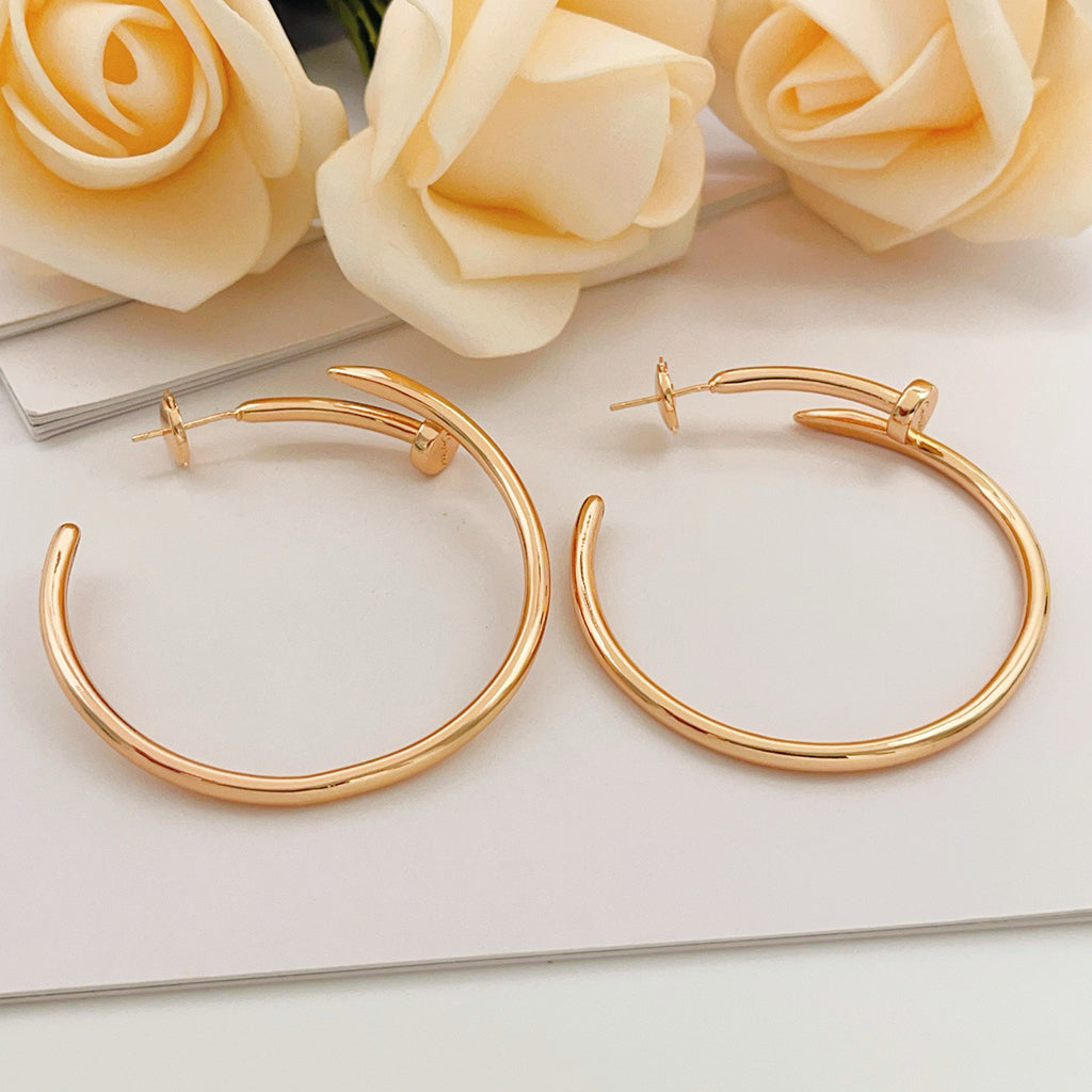 [OrnoraJewelry]JUSTE NO DIAMOND LARGE EARRINGS
