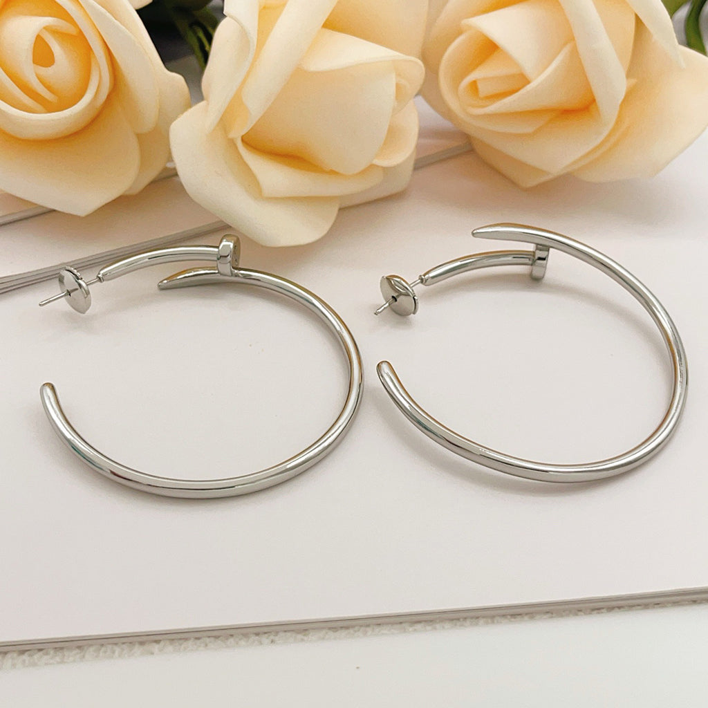 [OrnoraJewelry]JUSTE NO DIAMOND LARGE EARRINGS