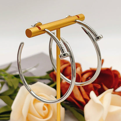 [OrnoraJewelry]JUSTE NO DIAMOND LARGE EARRINGS