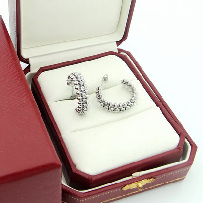 [OrnoraJewelry]CLASH FULL DIAMOND MEDIUM EARRINGS